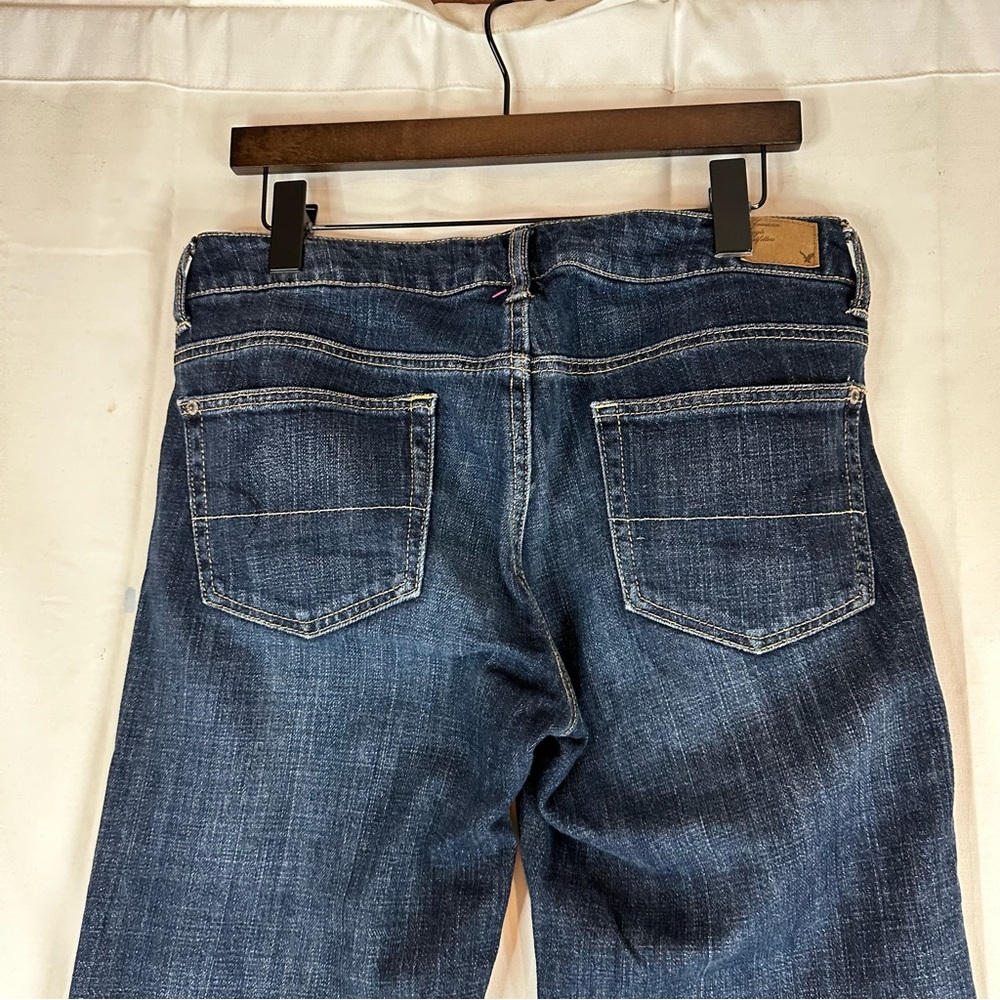 AMERICAN EAGLE Women’s Size 6 Denim Jeans Boy Fit Style Stretch Ankle Mid Rise - Picture 12 of 15